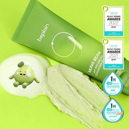 beplain Mung Bean pH-Balanced Cleansing Foam