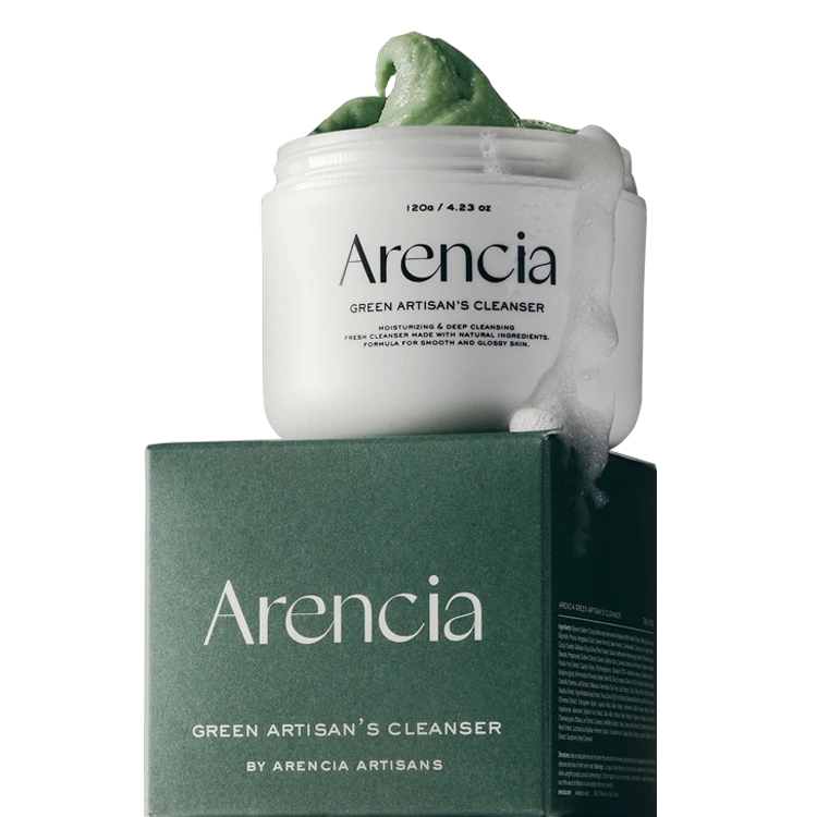 Arencia Green Artisan Cleanser Rice Cake Soap