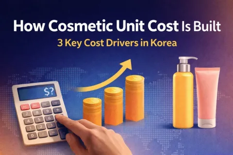 How Cosmetic Unit Cost Is Built: The 3 Cost Drivers in Korea