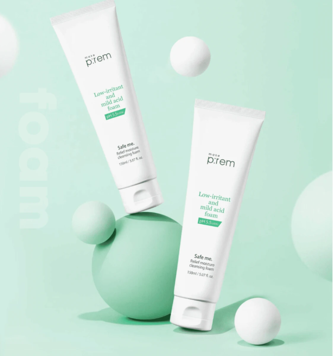 Make Prem’s mildly acidic cleansing foam manufactured by MINU STORY