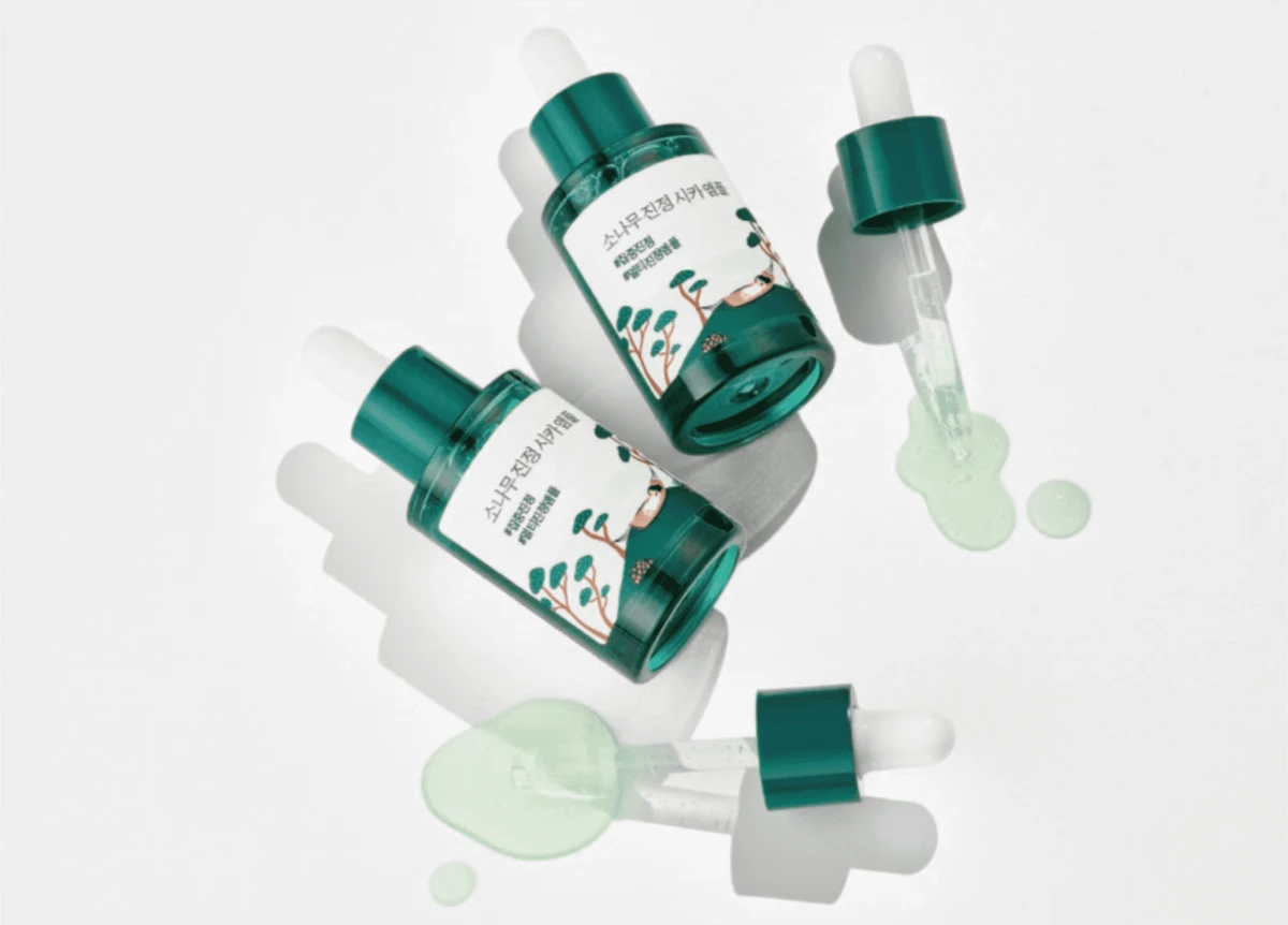 Round Lab cica calming ampoule manufactured by Cosmecca